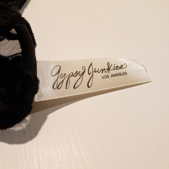 Gypsy Junkies Velvet Burnout Bell Sleeve Tunic - Picture 3 of 3